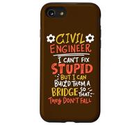 Civil Engineer Build Bridge Funny Construction Engineering Case for iPhone SE (2020) / 7/8