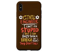 Civil Engineer Build Bridge Funny Construction Engineering Case for iPhone XS Max