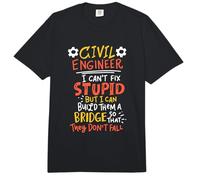 Civil Engineer Build Bridge Funny Construction Engineering Comfort Colors Adult Heavyweight T-Shirt