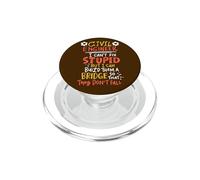 Civil Engineer Build Bridge Funny Construction Engineering PopSockets PopGrip for MagSafe