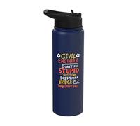 Civil Engineer Build Bridge Funny Construction Engineering Stainless Steel Insulated Water Bottle