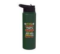 Civil Engineer Build Bridge Funny Construction Engineering Stainless Steel Insulated Water Bottle
