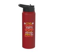 Civil Engineer Build Bridge Funny Construction Engineering Stainless Steel Insulated Water Bottle