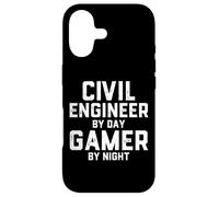 Civil Engineer By Day Gamer By Night Real Civil Engineering Case for iPhone 17