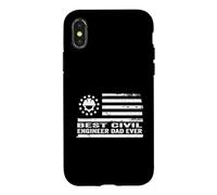 Civil Engineer Civil Engineering US American Flag Patriotic Case for iPhone X/XS
