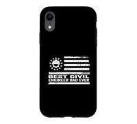 Civil Engineer Civil Engineering US American Flag Patriotic Case for iPhone XR