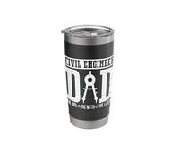 Civil Engineer Dad The Idol The Engineering Civil Engineer Stainless Steel Insulated Tumbler