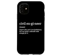 Civil Engineer Definition Building Construction Engineering Case for iPhone 11