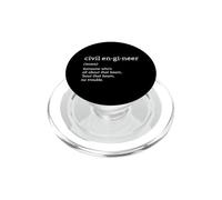 Civil Engineer Definition Building Construction Engineering PopSockets PopGrip for MagSafe