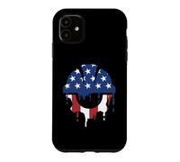 Civil Engineer Engineering American Flag USA Drip Graffiti Case for iPhone 11
