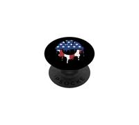 Civil Engineer Engineering American Flag USA Drip Graffiti PopSockets Adhesive PopGrip