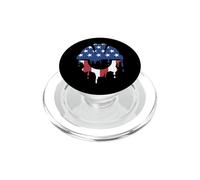 Civil Engineer Engineering American Flag USA Drip Graffiti PopSockets PopGrip for MagSafe