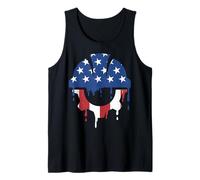 Civil Engineer Engineering American Flag USA Drip Graffiti Tank Top