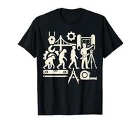 Civil Engineer Evolution Construction Engineering Job Work T-Shirt