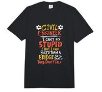 Civil Engineer Funny Skyscraper Construction Engineering Comfort Colors Adult Heavyweight T-Shirt