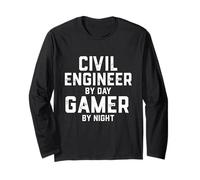 Civil Engineer Gamer Long Sleeve T-Shirt