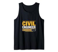 Civil Engineer in Progress Funny Saying Tank Top