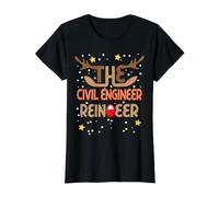 Civil Engineer Reindeer Funny Christmas Civil Engineer Value Graphic T-Shirt