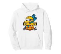 Civil Engineer Safety Vest Hard Hat Field Work Illustration Pullover Hoodie