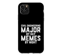 Civil Engineering Major Day Memes Night Structural Engineer Case for iPhone 11 Pro Max