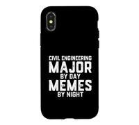 Civil Engineering Major Day Memes Night Structural Engineer Case for iPhone X/XS