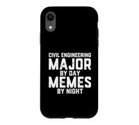 Civil Engineering Major Day Memes Night Structural Engineer Case for iPhone XR