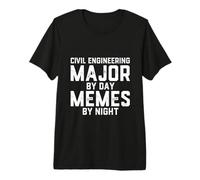 Civil Engineering Major Day Memes Night Structural Engineer Premium T-Shirt