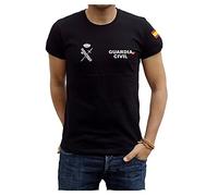 Civil Guard Flag T-Shirt, Black/White, XL