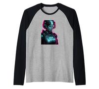 Civil Unrest Resist Cyperpunk Cop Raglan Baseball Tee