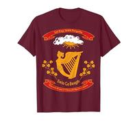 Civil War Era 1st Irish Brigade Flag T-Shirt, Men, Burgundy, 3X-Large