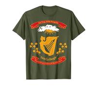 Civil War Era 1st Irish Brigade Flag T-Shirt, Men, Olive Green, Small
