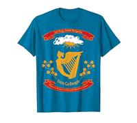 Civil War Era 1st Irish Brigade Flag T-Shirt, Men, Sapphire Blue, 3X-Large