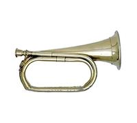 Civil War Era Solid Brass Bugle US Military Cavalry Horn New