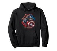 Civil War Painted Leaders Pullover Hoodie, Adult Unisex, Black, XX-Large