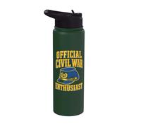 Civil War Reenactment History Lover Reenactor Stainless Steel Insulated Water Bottle