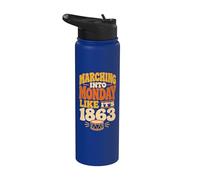 Civil War Reenactment Hobby History Reenactor Stainless Steel Insulated Water Bottle
