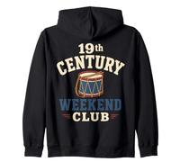 Civil War Reenactment Weekend History Reenactor Zip Hoodie