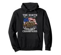 Civil War Union Champions 1861-1865 Cannon Flag History Pullover Hoodie