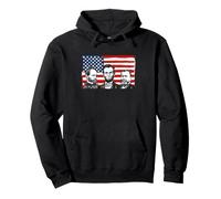 Civil War Union Leaders Patriotic Flag Historic Portraits Pullover Hoodie