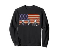 Civil War Union Leaders Patriotic Flag Historic Portraits Sweatshirt