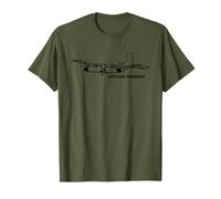 Civilized Warbird Marksman A-26 Invader Green Olive Drab T-Shirt