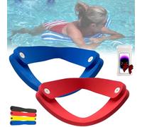 Civilizek Water Recliner, Float-N-Fold Water Chair,Water Recliner Chair, Pool Noodle Chairs, Chair Float for Swimming Pool (Blue+Red)