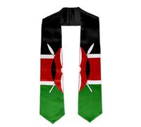 Civilos Flag Graduation Stole Unisex Graduation Sash Honor Stole for Graduation Students, 72 Inch, Kenya Flag, 72 Inch