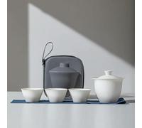 CIVIOOH 1set Portable Teapot Teacup Set with Travel Kit Teaware Ceramic Outdoor Tea Pots Chinese Tea Pot and Cup Set