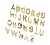 CIVIOOH 5Pcs DIY English 26 Letter Metal Rivets Claw Studs For Bags Clothes Hats Leather Decor Alphabets Claw Rivet Handmade Crafts