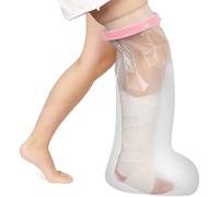 CIVJET Waterproof Cast Covers for Shower Leg, Adult Cast Bag Cover Protector, Showering/Swimming/Bath Boots for Foot after Surgery, Broken Ankle Wound Recovery Supplies/Accessories, Boot, Sleeve, Pink
