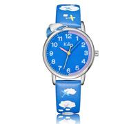 CIVO Analogue Kids Watch for Boys: Learn Time Girls Watch Presents - Waterproof Childrens Watch Gifts for 5 6 7 8 Years Old Boys Blue Sky
