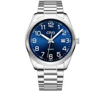 CIVO Easy Read Mens Watch: Clear Time Display Big Numbers Luminous Hands Date for Men with Poor Eyesight - Gift for Father Husband Retirement Seniors