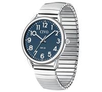 CIVO Easy Read Watches for Men: Clear Blue Dial Large Numbers Waterproof for Seniors with Poor Eyesight - Retirement Gifts for Father Husband Colleague Partner