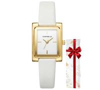 CIVO Elegant Gold Watches for Women: Minimalist Rectangular Analog Watch